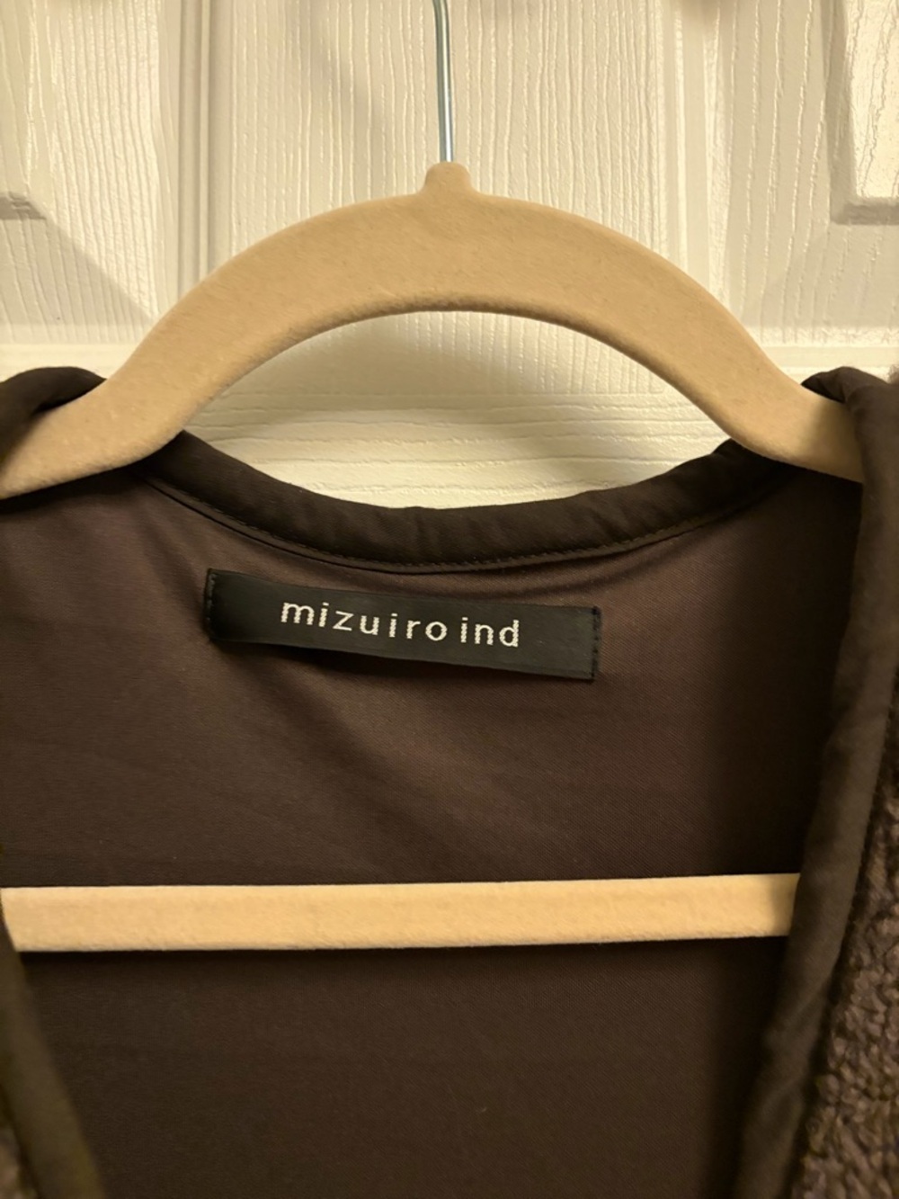 Long Faux Fur Sleeveless Vest in Dark Brown - Picture 6 of 8